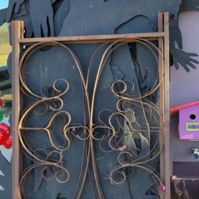 Sale Photo Thumbnail #386: Iron Fencing and Halloween Silhouettes 6'+