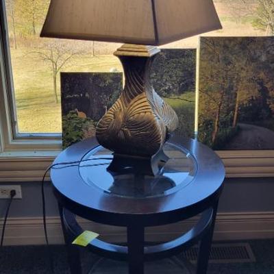 Sale Photo Thumbnail #24: Side Table and Lamp