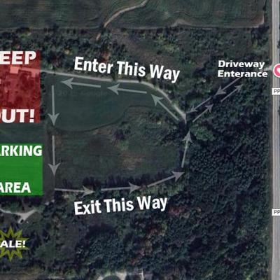 Please follow signage for parking area