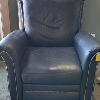 Sale Photo Thumbnail #130: Braidington Young Black Leather Recliner