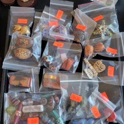 Sale Photo Thumbnail #471: Handmade Glass Jewelry Beads