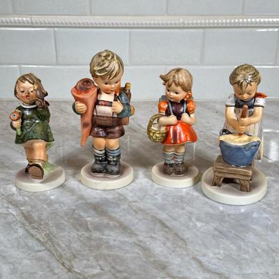 (4pc) Children Hummel Figurines | Dimensions: h. 6 in
