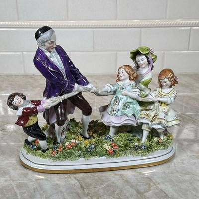 German Porcelain Figural Group | Dimensions: h. 8.5 in
