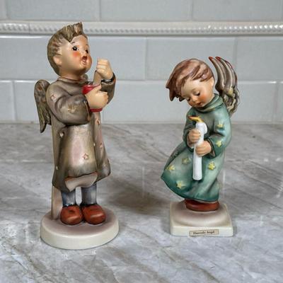 (2pc) Angel Hummel Figurines | Dimensions: h. 6.5 in (tallest)
