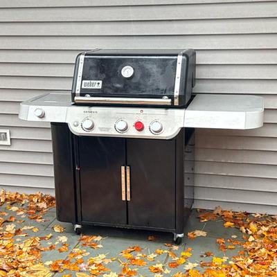 Weber Genesis Grill With Cover E-335 | With propane tank and separate side burner.
