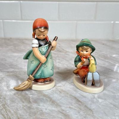 (2pc) Hummel Figurines | Dimensions: h. 4.5 in (tallest)
