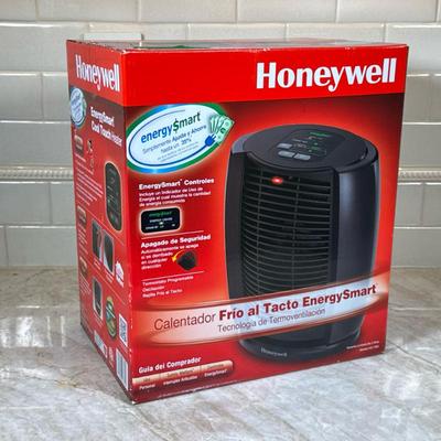Honeywell Small Portable Energy Smart Cool Touch Heater | With fan forced technology. NIB Dimensions: h. 13 x w. 11.5 x d. 8 in (Box)
