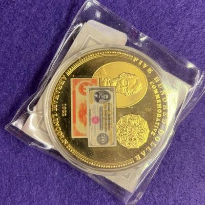 AZ002J Commemorative Lincoln Coin 