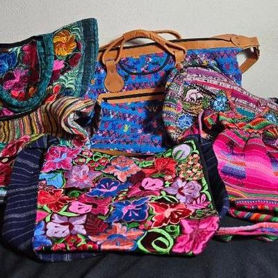 AZ134J Colorful Aztec Southwestern Travel Hobo Bags 
