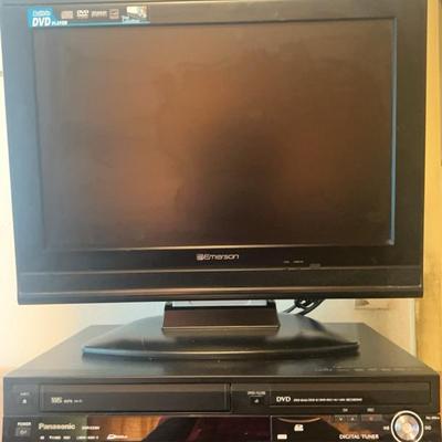 AZ119J Emerson TV/DVD Combo And Panasonic VHS