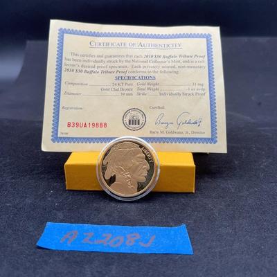 AZ208J 2010 $50 Buffalo Coin #1 (copy )