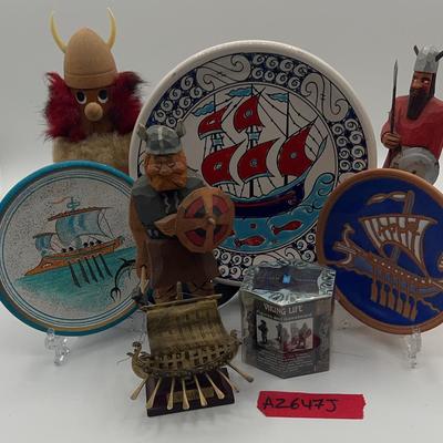 AZ647J Viking Warriors, Plates & More