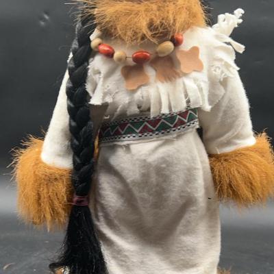 AZ662J Native American Porcelain Doll