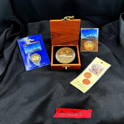 AZ628J 22 Carat Gold Plated Coins & More!!