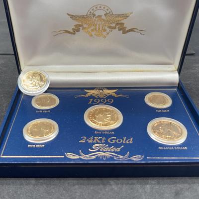 AZ212J 1999 24Kt Gold Plated Coins 