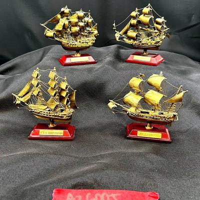 AZ600J Rare Model Metal Ships 4.5” Tall by 4” in length