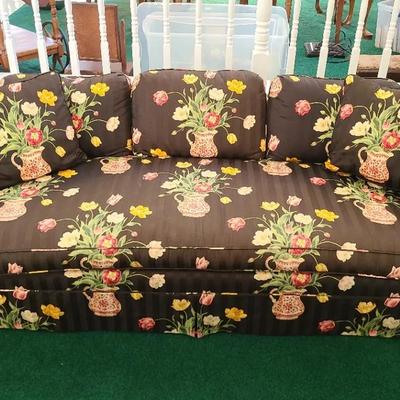 Floral Custom Upholstered Sofa