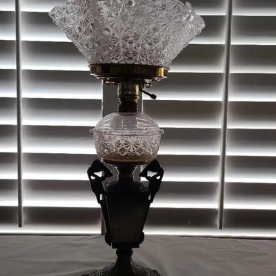 Glass And Metal Decorative Lamp