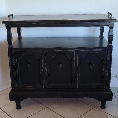 A Very Special Sideboard - Decoratively Distressed Footed Cabinet 