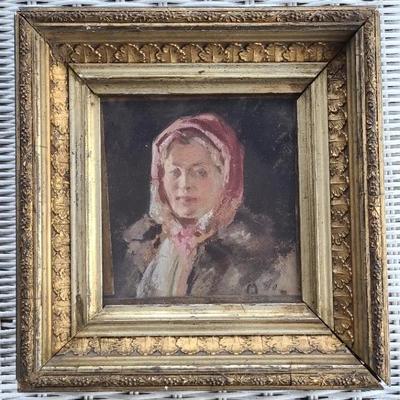 Pastel Sketch Of Ethel Palmer Mackall For Oil Portrait 1940 By McGill Mackall