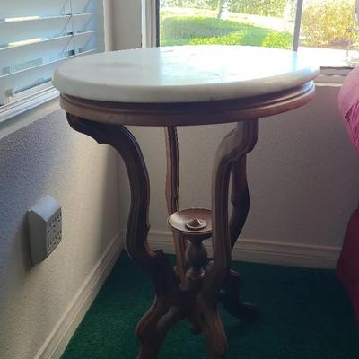 Victorian Marble Accent Table