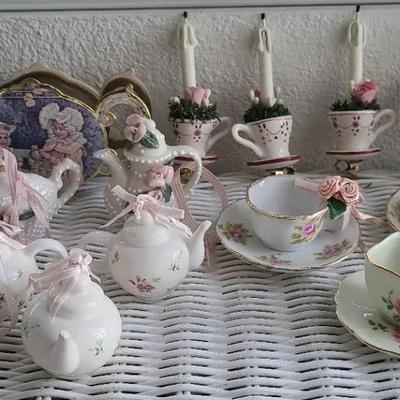 Tea Party Decorative Ornaments Porcelain And Other Mixed Composition