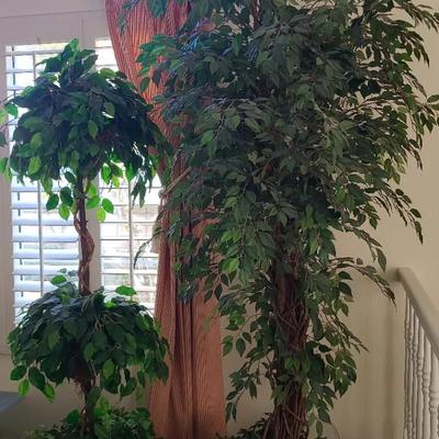 Pair Of Fake Trees For Home Decor