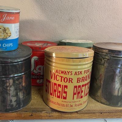 Lot Of Vintage Tins