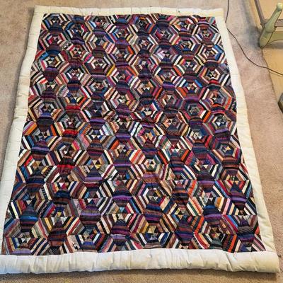 Antique Handsewn Thick Quilt