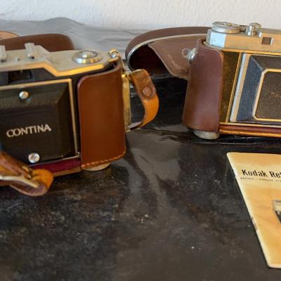 Kodak Retina IIa & Contina Cameras & Polaroid Lenses