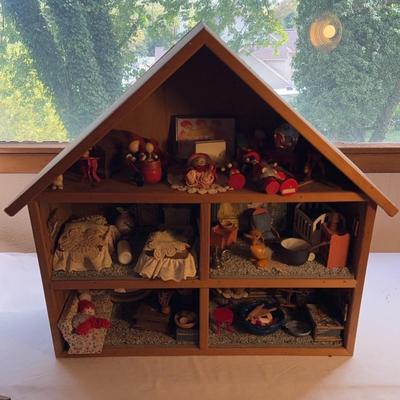 Vintage Handmade Dollhouse