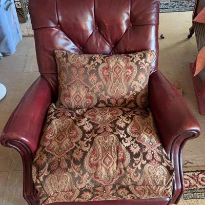 W.H. Gunlocke Leather Chair