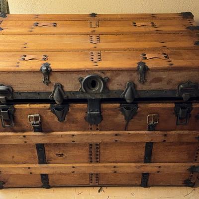 Antique Wooden Trunk