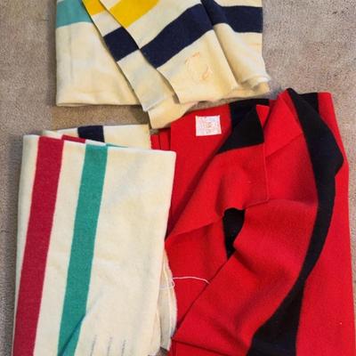 3 Hudson’s Bay Wool Blankets