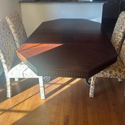 Vintage Wooden Dining Table Set