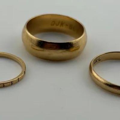 14k Yellow Gold Band Ring
