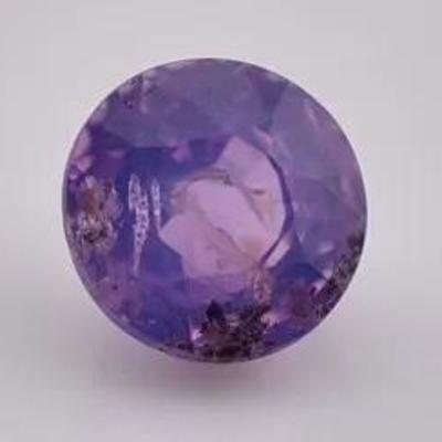 0.5 Carat Natural Unheated Round Purple Sapphire - SI1