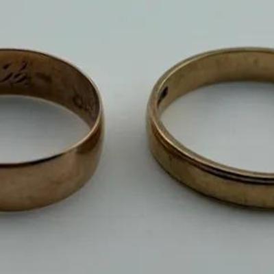 10k Gold Band Rings