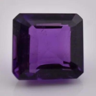 13.5 Carat Natural Unheated Squarish Amethyst
