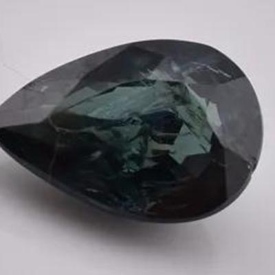1.2 Carat Natural Unheated Pear Greenish Blue Sapphire - SI1