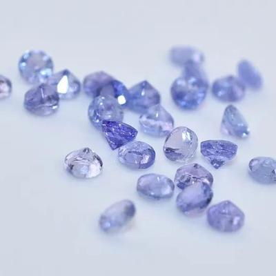 4.4 TCW Natural Unheated Round Tanzanite Parcel - VVS