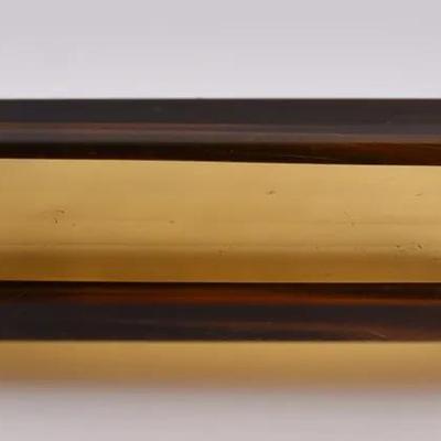 20.5 Carat Natural Unheated Elongated Rectangular Citrine - Very Clean