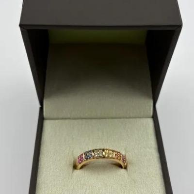 Ross Simon’s - Sterling Silver Ruby & Colored Sapphire Ring
