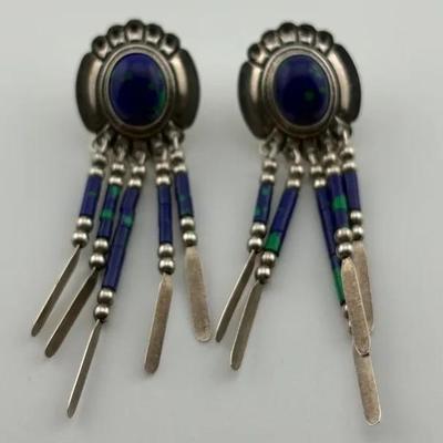 Sterling Silver Southwestern Dangle Earrings