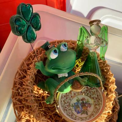 Misc Holiday Decorations For Easter/St Patricks Day And Various Trinkets