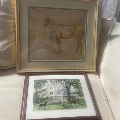 Horse Painting And Horse With House Picture 