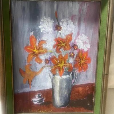 Flower Vase Painting By Nancy Chap 