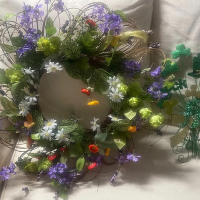 Flower Wreath And Irish Decor