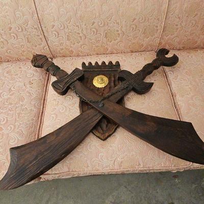 Wooden Double Sword 