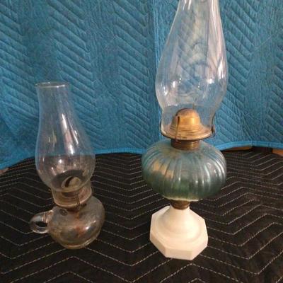 Pair Of Oil Lamps